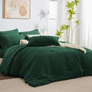 Queen Seersucker Comforter Set
